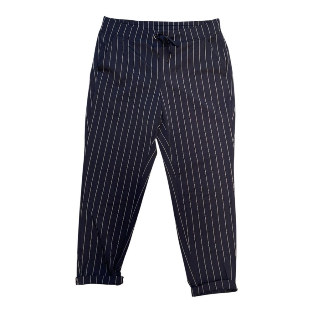Athleta Women’s 12 Navy Striped Pants